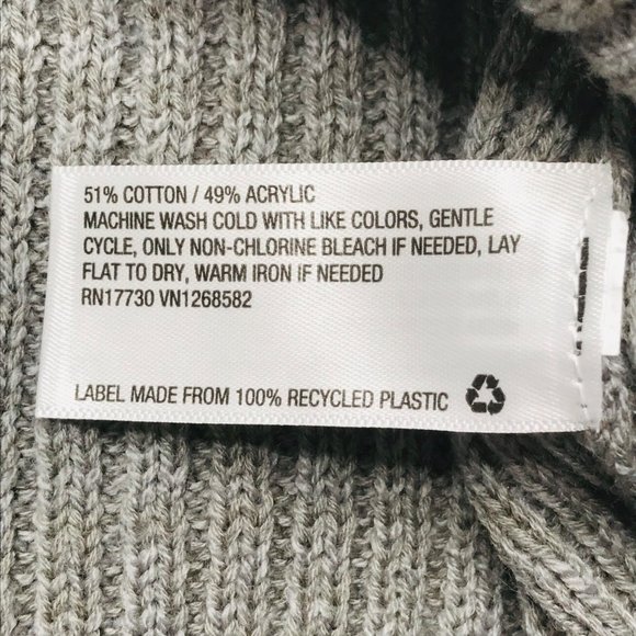 Wild Fable Women's Size Small Cozy Ribbed Knit V-Neck Sweater Pullover Gray New - Picture 5 of 15